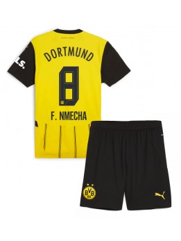 Billige Borussia Dortmund Felix Nmecha #8 Hjemmedraktsett Barn 2024-25 Kortermet (+ Korte bukser)